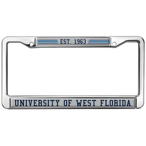 University of West Florida School Logo Full Size Standard License Plate Metal Frame - 1 of 4