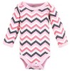 Luvable Friends Girls Preemie Long Sleeve Bodysuits 3pk, Foxy, Preemie - 4 of 4