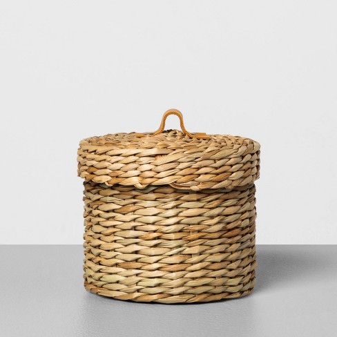 Woven Glass Storage Jar - Magnolia