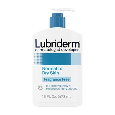 Lubriderm Daily Moisture Hydrating Body Lotion Pro-vitamin B5, Normal-to-dry Skin Unscented - 16 Fl Oz : Target