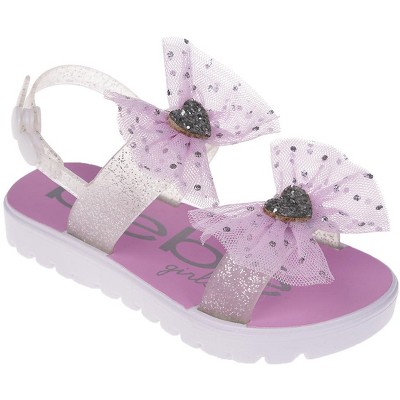 bebe Girl's Sandals - Cute and Charming Sandals, Open Toe Summer Sandals for Toddlers