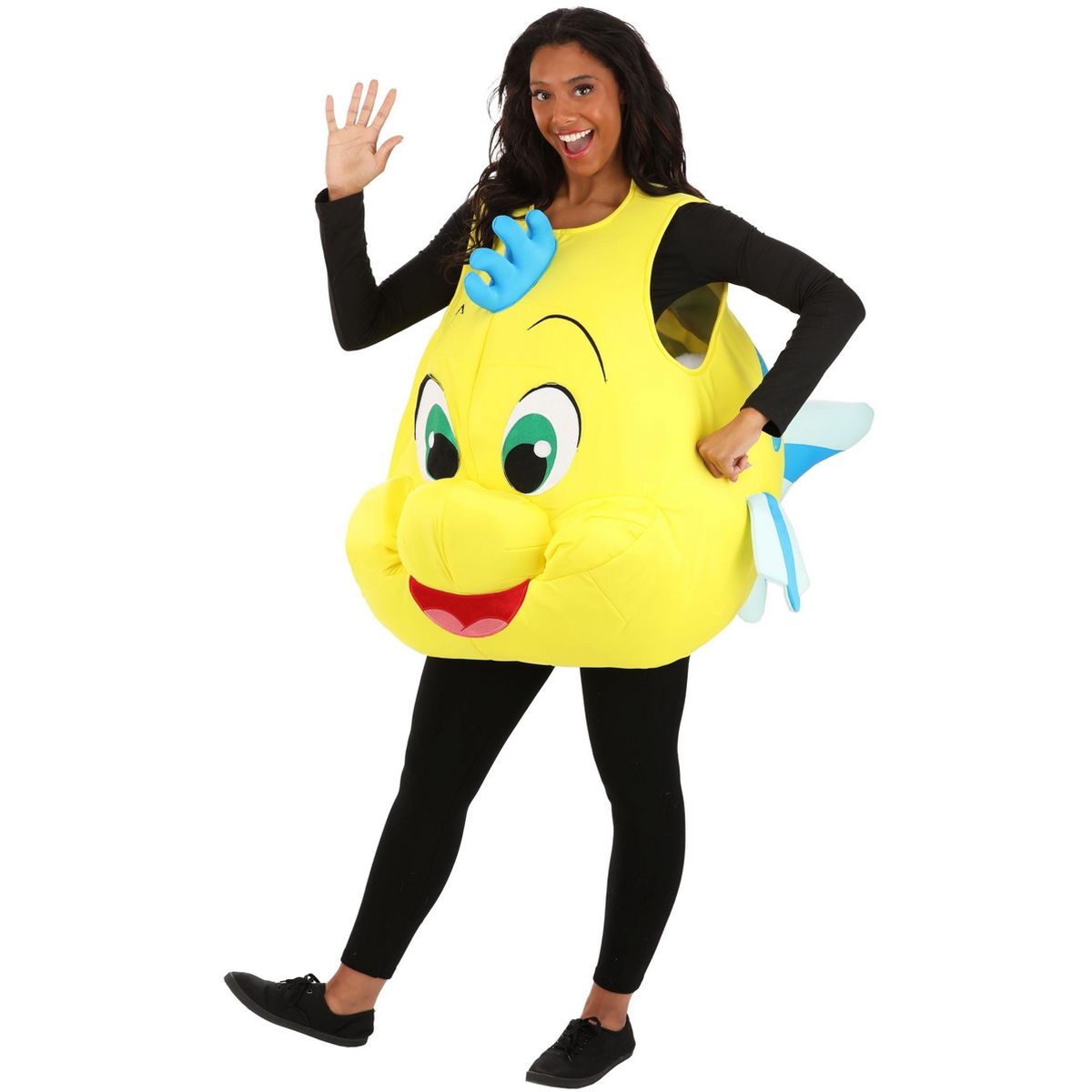 HalloweenCostumes.com Disney The Little Mermaid Adult Flounder Costume - thumbnail 5