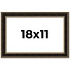 PosterPalooza | Ornate Brown Picture Frame - UV Acrylic, Backing Board, Hanging Hardware Included - 2 of 4