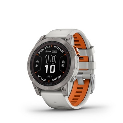 Garmin Fenix 7 - Silver With Graphite Band : Target