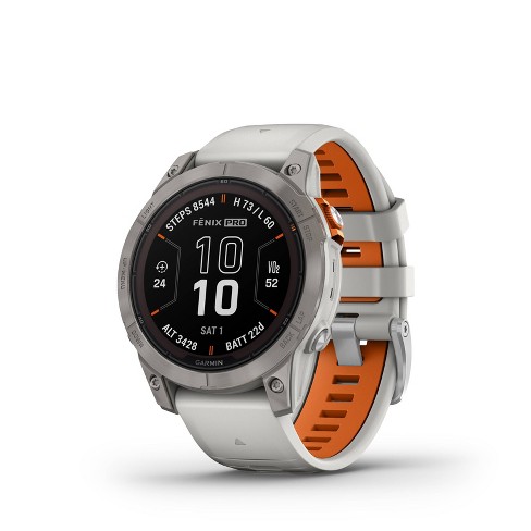 GARMIN Fénix 7 PRO Saph Solar Titanium avec bracelet gris