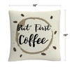 Abc Art 16 X 16 Decorative Throw Pillow by Trademark Fine Art - image 4 of 4