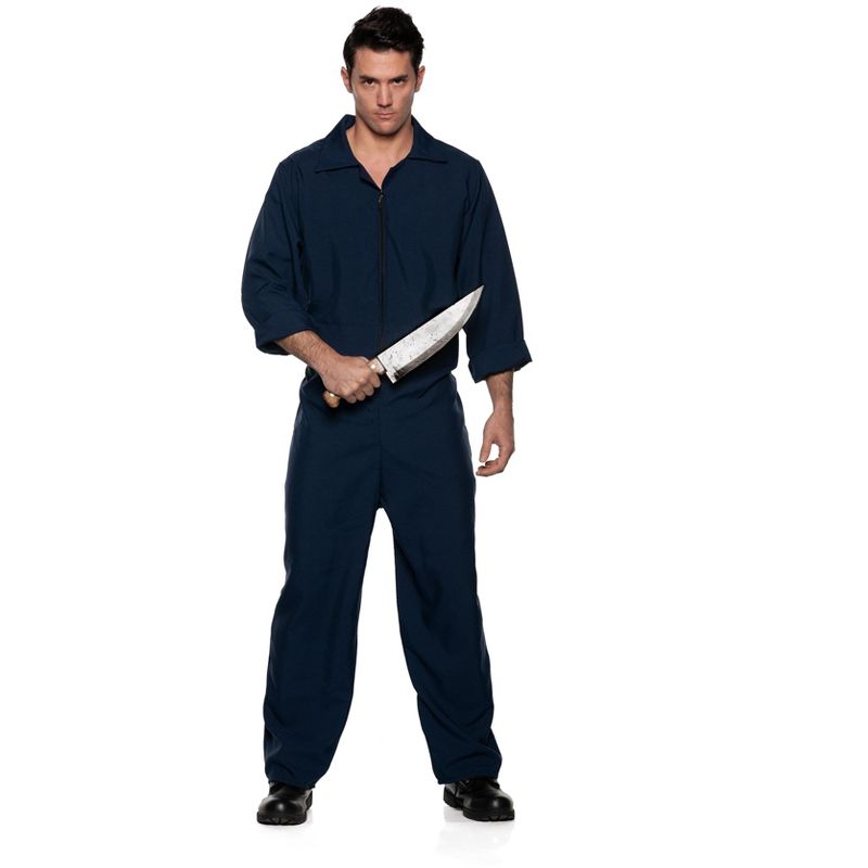 Horror Jumpsuit- Blue Adult Costume Accessory, 1 of 2