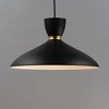Maxim Lighting Carillon 1 - Light Pendant in  Black/Satin Brass - 3 of 4
