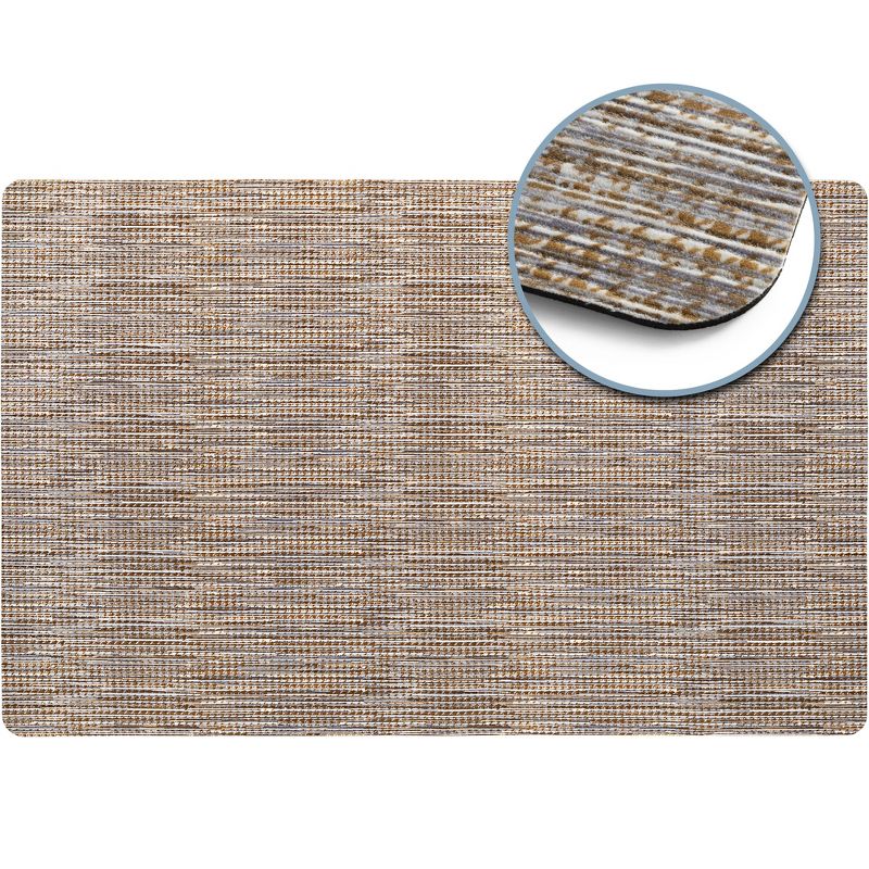 SoHome Smooth Step Houndstooth Machine Washable Low Profile Stain Resistant Non-Slip Versatile Utility Kitchen Mat, 5 of 9