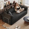 Whisen 78.8" Boneless Modular Sectional Sofa, Convertible Floor Sofa Bed, Compression Sofa with Pillow Back Support Armrest - 4 of 4