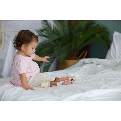PlanWood Sustainable Farm Animals Set with Pig, Sheep, Cow, Horse