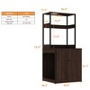 FUFU&GAGA Brown Furniture Style Cat Cabinet Litter Cabinet - Versatile Cabinet - 3 of 4