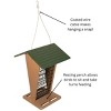 JCs Wildlife Green/Tan Whole Peanut Feeder with Peaked Roof - 4 of 4