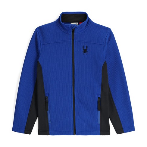 Spyder Boys Bandit 1/2 Zip Fleece Sweater Jacket, Electric Blue