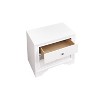 HomeStock White Nightstand 26x26x17 Modern Bedside Table with Spacious Top, Durable Finish and No Assembly for Bedroom Storage - 4 of 4