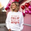 Simply Sage Market Women's Graphic Sweatshirt My Class Is Full Of Sweet Hearts Colorful - 2 of 4