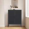 Modern Sideboard Buffet Cabinet, Metal Garage Cabinet With Adjustable Shelf, Accent Storage Cabinet,File Cabinet for Home Office - 4 of 4