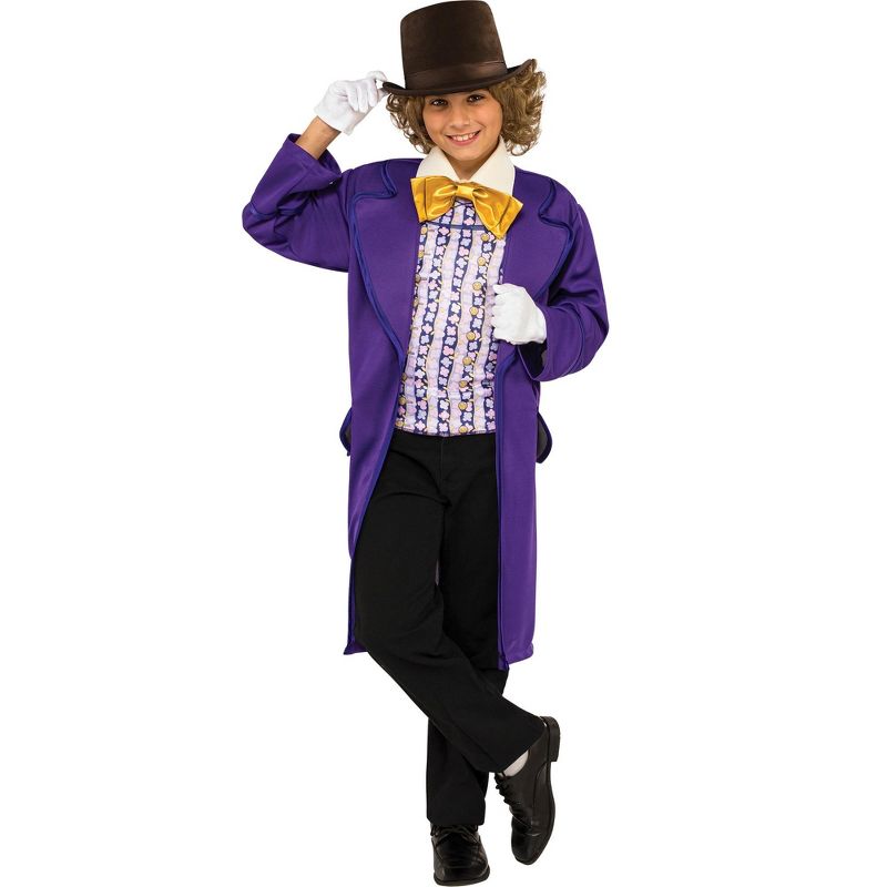 Rubies Willy Wonka & the Chocolate Factory: Willy Wonka Classic Boy's Costume, 1 of 5