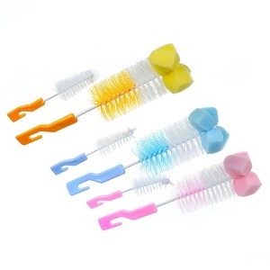 Combo Cup Brush Set Fits Office Mugs and Coffee Cups Compact Portable for Hassle Free Cleaning - 1 of 4