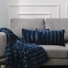 Cheer Collection Luxurious Faux Fur Throw Pillows Set of 2 - 2 of 4