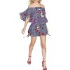 Women's Floral Off Shoulder Romper - umgee - 4 of 4