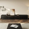 POVISON 118.11" Mid-Century TV Stand with LED Lights, Modern Entertainment Center, Cabinet with Adjustable Light - 2 of 4