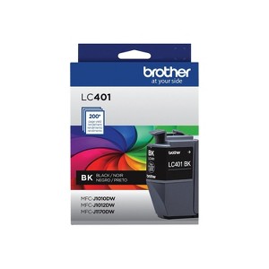 Brother LC401 Black Standard Yield Ink Cartridge Prints Up to 200 Pages (LC401BKS) - 1 of 2