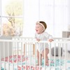 Sweet Jojo Designs Girl Baby Fitted Crib Sheet Emma Blue and Coral - 2 of 4