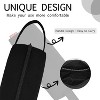 Fmeida Pencil Case Pouch - Water Resistant Pencil Pouch Portable Pencil Bag Simple Office Stationery Pouch with Handle Back to School Supplies - Black - 3 of 3