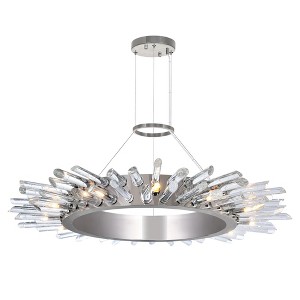 CWI Lighting Thorns 12 Light Chandelier With Polished Nickel Finish - 1 of 2