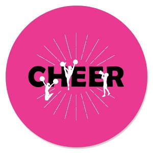 Big Dot of Happiness We've Got Spirit - Cheerleading - Birthday Party or Cheerleader Party Circle Sticker Labels - 24 Count - 1 of 4