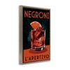 Stupell Industries Vintage Midcentury Negroni Drink Black Framed Floater Canvas Wall Art - 3 of 4
