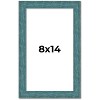 PosterPalooza | Photo Size Simple Blue Picture Frame - UV Acrylic, Foam Board Backing, Hanging Hardware - 2 of 4