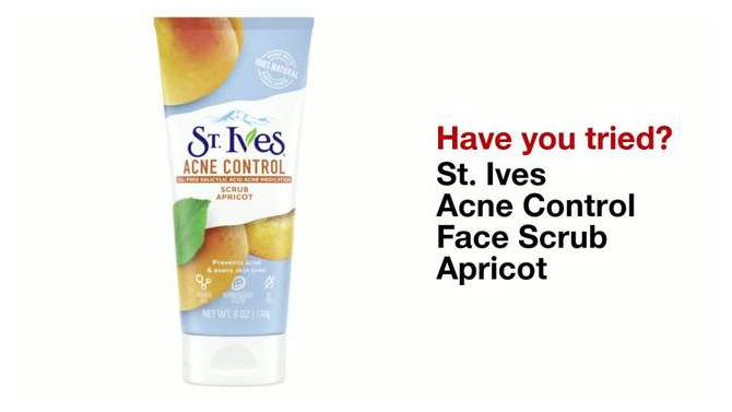 St. Ives Oil-Free Acne Control Apricot Face Scrub - 6oz, 2 of 16, play video