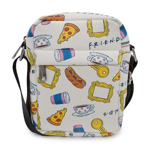 Friends Bag, Crossbody, with Friends Television Show Icons Collage, Vegan Leather - 1 of 4