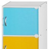 Hodedah Heavy Duty Engineered Wood 3 Door Enclosed Multipurpose Storage Cabinet for Kitchen, Office, Kids Room, and Other Home Organization - 3 of 4
