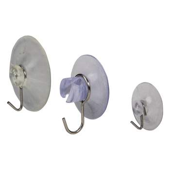 1.75, 2.5 Deluxe Suction Cups With Hooks - 3 Pack - Action Lighting™, Inc.