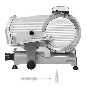 VEVOR Meat Slicer, 340W Electric Deli Food Slicer with 10" SUS420 Stainless Steel Blade and Built-in Sharpening Stone, 0-0.6 inch Adjustable Thickness - 1 of 4
