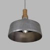 Yosemite Home Decor Gris Plateado Collection One Light Pendant, Silver Grey, 13.8 x 13.8 x 14.1 - 3 of 4