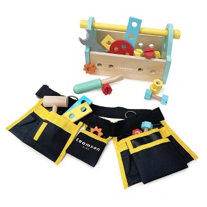 Teamson Kids - Little Helper Wooden Tool Box Accessories Toys - Multi-color - 1 of 4