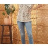 Women's Short Sleeve V-Neck Animal Tunic Top - Urban Chic - 3 of 3
