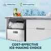 Simzlife Commercial Ice Maker, Stainless Steel, 150Lbs/Day, Ice Machine with 33Lbs Storage, Smart Control, for Party/Businesses, self-cleaning, Silver - 3 of 4