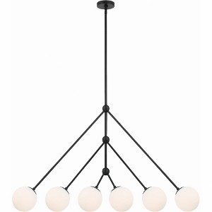 Crystorama Lighting Omni 6 - Light Chandelier in  Matte Black - 1 of 4