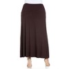 Plus Comfortable Fit Elastic Waist Maxi Skirt - 24seven Comfort Apparel™ - 3 of 4