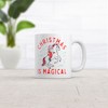 Crazy Dog T-Shirts Christmas Is Magical Mug Funny Santa Claus Fantasy Unicorn Novelty Cup-11oz - 2 of 4