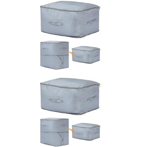 REGALWOVEN Polyester Foldable Organizing Storage Handles Storage Bags 2 Pcs - 1 of 4