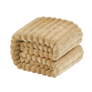 Flannel Fuzzy Toddler Blanket, Fluffy Warm and Lightweight Baby Plush Blanket - NTBAY - 1 of 4