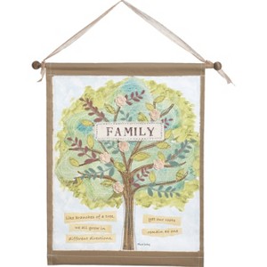 Transpac Fabric/Canvas 23 in. Multicolor Everyday Family Like Branches Wall Art - 1 of 2