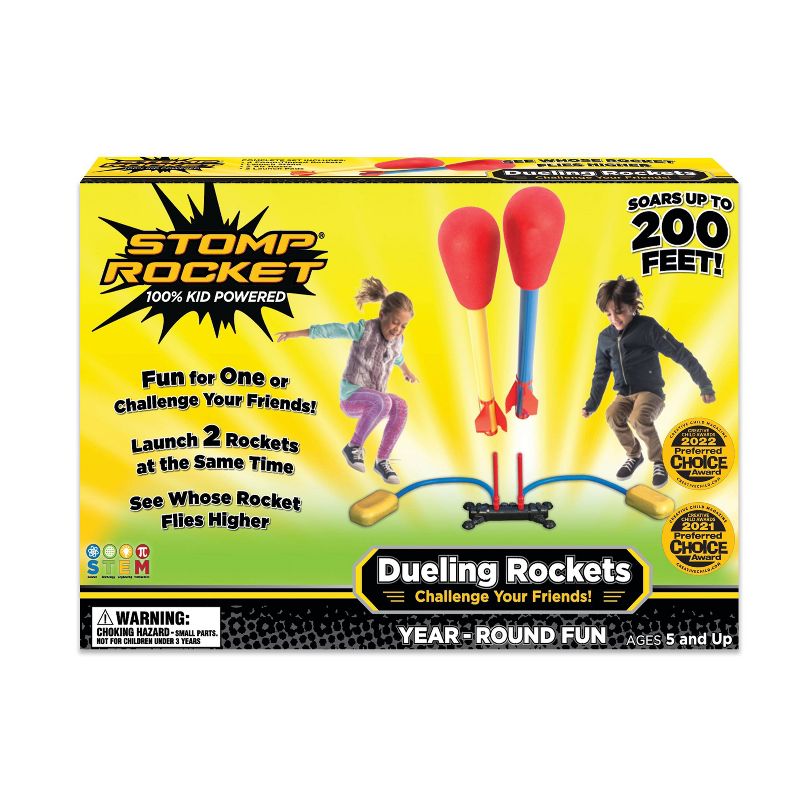 Stomp Rocket Dueling High-Flying Toy Rocket Double Launch Set, 5 of 9