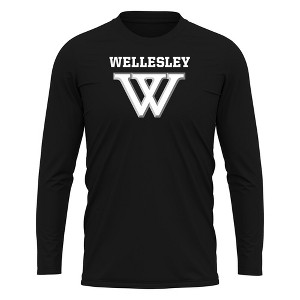 Men's Wellesley College Adult Sport Long Sleeve Shirt Primary Logo - 1 of 4